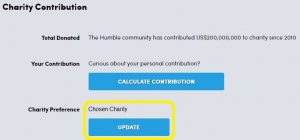 Humble Bundle - Charity Preference